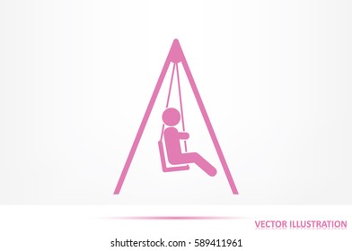 swing child icon vector illustration eps10.