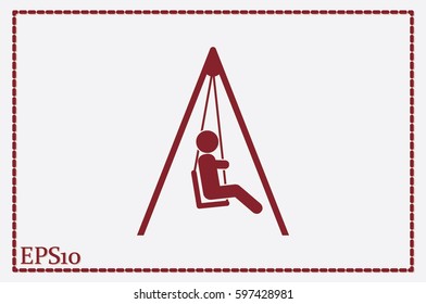 swing child icon vector illustration eps10.