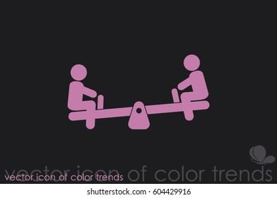swing child icon vector illustration eps10
