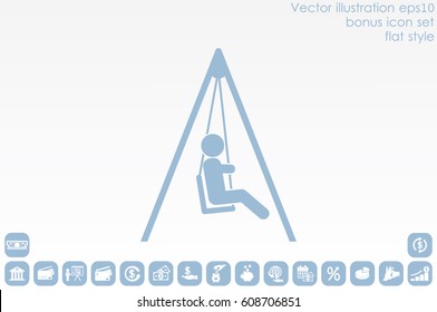 swing child icon vector illustration eps10.