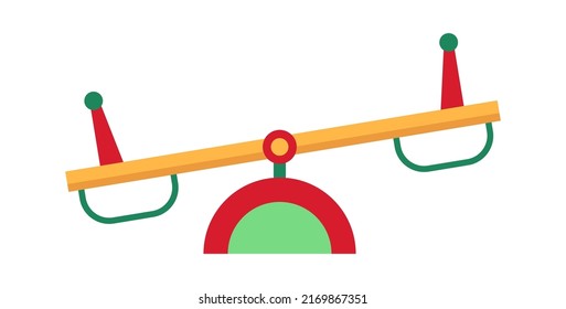 Swing Children Playground icon. Vector illustration