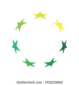 pasos de diseño de logotipo de círculo de oscilación