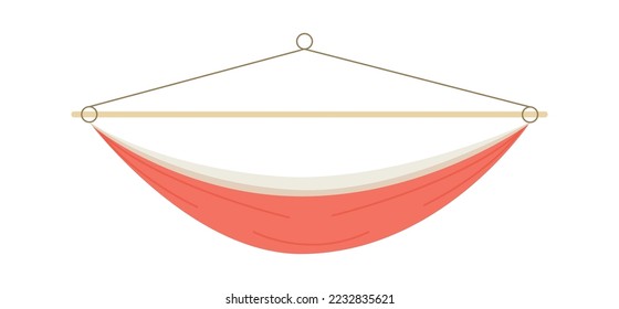 Swing fabric hammock flat icon Leisure outside element