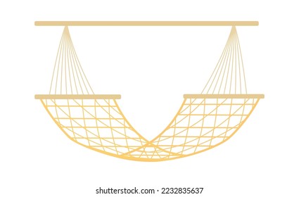 Swing fabric hammock flat icon Leisure outside element