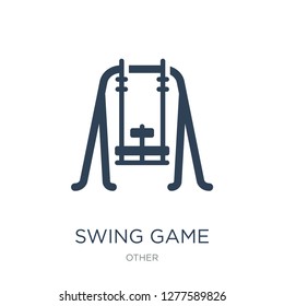 swing game icon vector on white background, swing game trendy filled icons from Other collection, swing game vector illustration