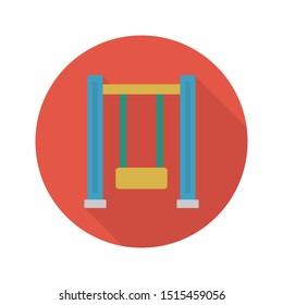 swing glyph flat vector icon