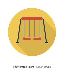 swing glyph flat vector icon