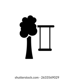 Swing Hanging from Tree Symbolizing Inner Child and Playful Spirit