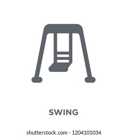 Swing icon. Swing design concept from Entertainment collection. Simple element vector illustration on white background.