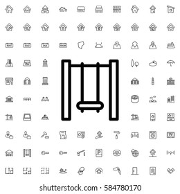swing icon illustration isolated vector sign symbol. Real Estate icons set.