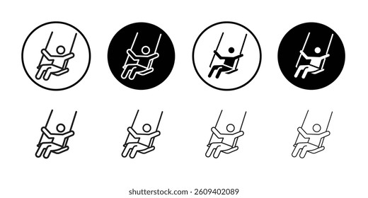 swing icon Isolated flat vector in outline