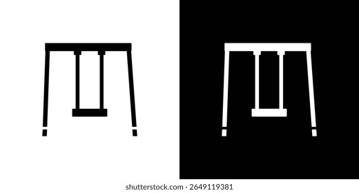 swing icon Isolated flat vector in outline