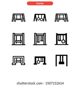 swing icon isolated sign symbol vector illustration - Collection of high quality black style vector icons

