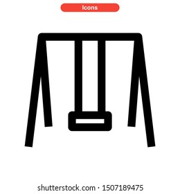swing icon isolated sign symbol vector illustration - high quality black style vector icons
