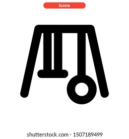 swing icon isolated sign symbol vector illustration - high quality black style vector icons
