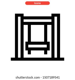 swing icon isolated sign symbol vector illustration - high quality black style vector icons

