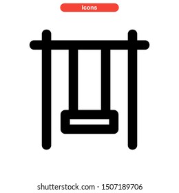 swing icon isolated sign symbol vector illustration - high quality black style vector icons
