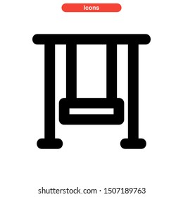 swing icon isolated sign symbol vector illustration - high quality black style vector icons
