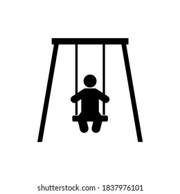 Swing icon, logo isolated on white background