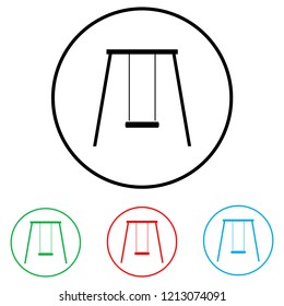 Swing icon, logo on white background