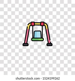 swing icon sign and symbol. swing color icon for website design and mobile app development. Simple Element from kindergarten collection for mobile concept and web apps icon.