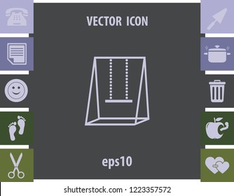 Swing icon, vector design element