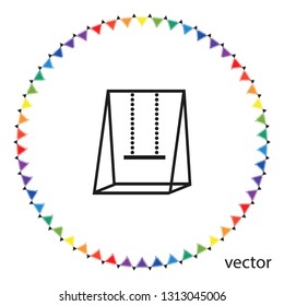 Swing icon, vector design element