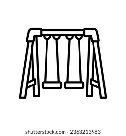 Swing icon in vector. Illustration