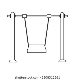 diseño de símbolo de ilustración vectorial de icono de oscilación