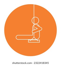swing icon vector illustration symbol design