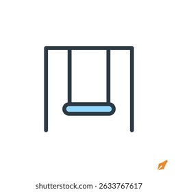 swing icon vector illustration. swing symbol isolated on white background