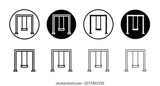 swing icon Vector logo set flat