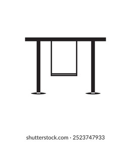 swing icon vector on white background.