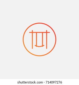 Swing icon.gradient illustration isolated vector sign symbol