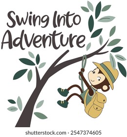 Swing into Adventure Vector Design