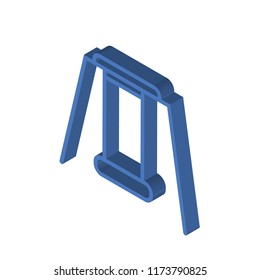 Swing isometric left top view 3D icon