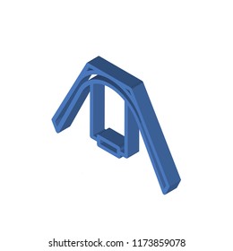 Swing isometric left top view 3D icon