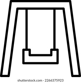 Vektorgrafik-Design der Swing Line