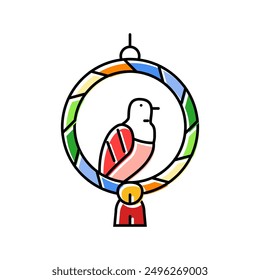 swing parrot bird color icon vector. swing parrot bird sign. isolated symbol illustration
