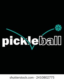 "Swing Pickleball" EPS Quotes Vector 