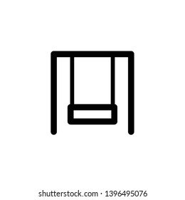 swing playground icon vector illustration