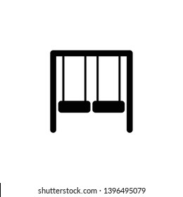 swing playground icon vector illustration