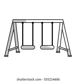 swing playground related icon image vector illustration design 