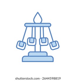 Swing Ride Icon vector stock illustration