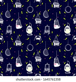 swing seamless repeated pattern for wallpaper, wrapping paper, background, textile and fabric 