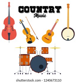Swing Ska Electronic Latin Blues Jazz Country Reggae Rock Blues Music Vector