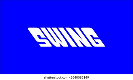 Swing Text Style Logo Vector Artworks