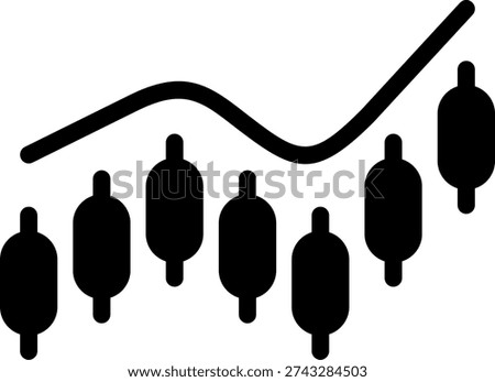 Swing Trading Black Icon Design
