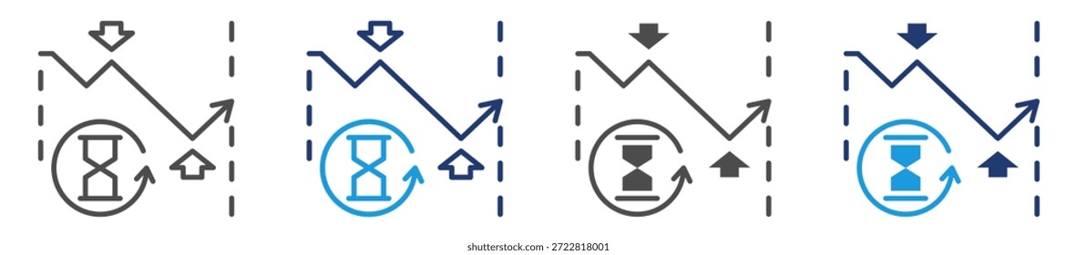 swing trading icon sheet multiple style