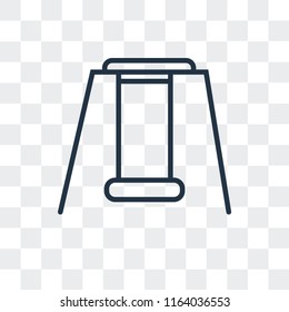 Swing vector icon isolated on transparent background, Swing logo concept